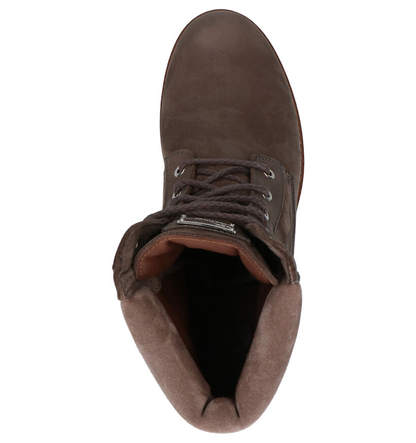 Panama Jack Phoebe Taupe Enkellaarzen in nubuck (262651)