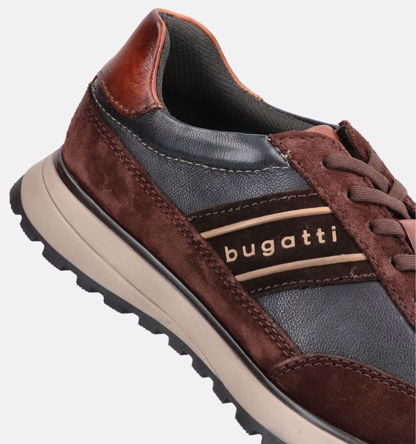 Bugatti Timon Chaussures plates en Brun fonc&eacute; pour hommes (375941) - pour semelles orthop&eacute;diques