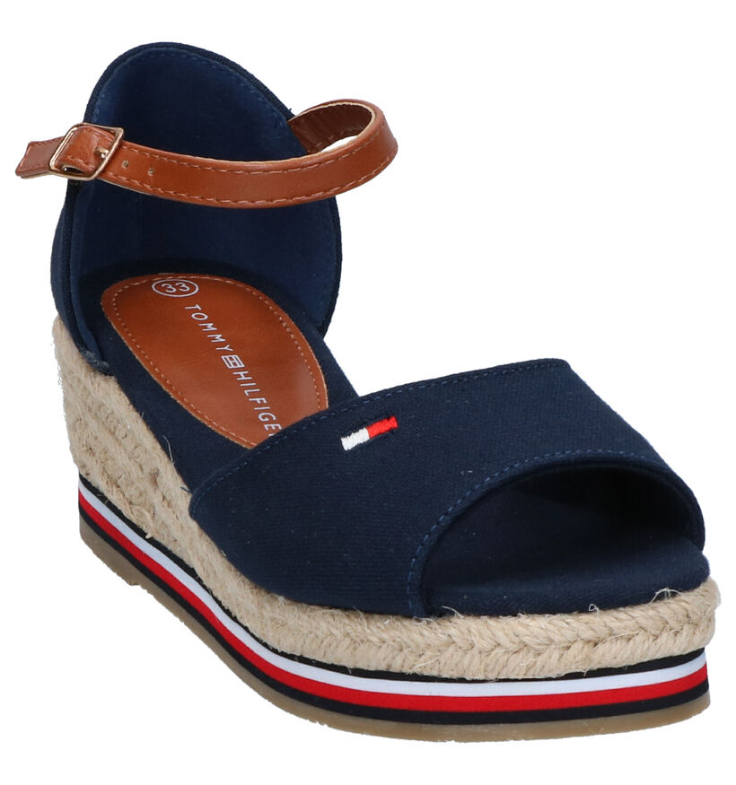 Tommy Hilfiger Sandales en Bleu foncé en textile (266575)