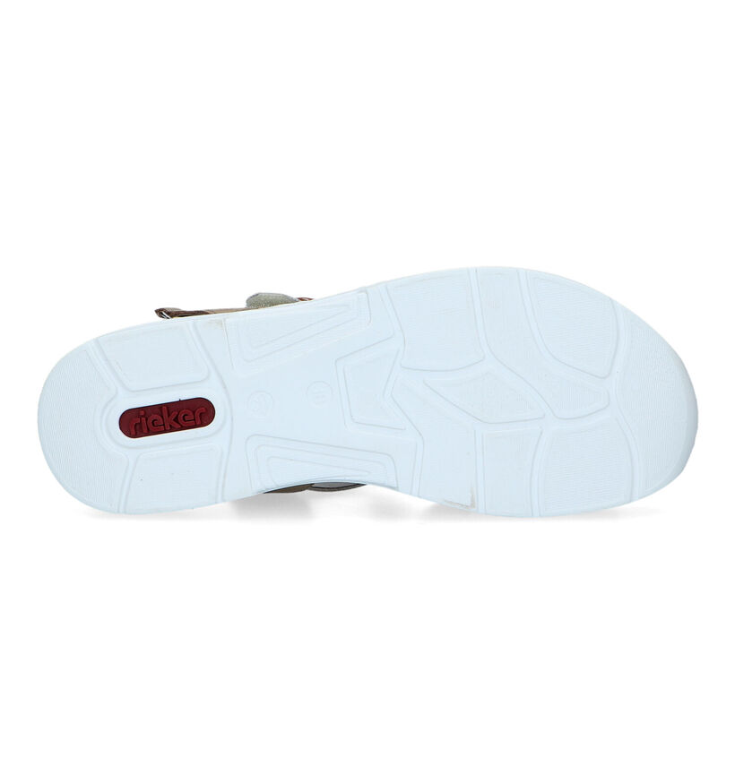 Rieker Beige Sandalen voor dames (323669) - geschikt voor steunzolen