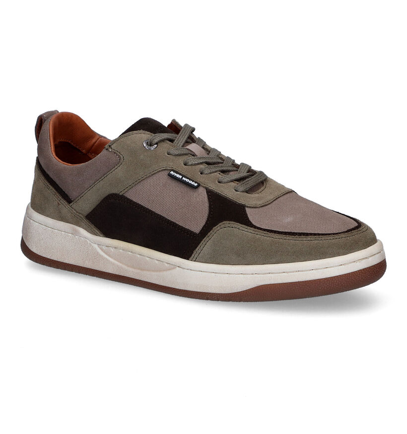 River Woods Glenn Chaussures à lacets en Kaki pour hommes (316657)