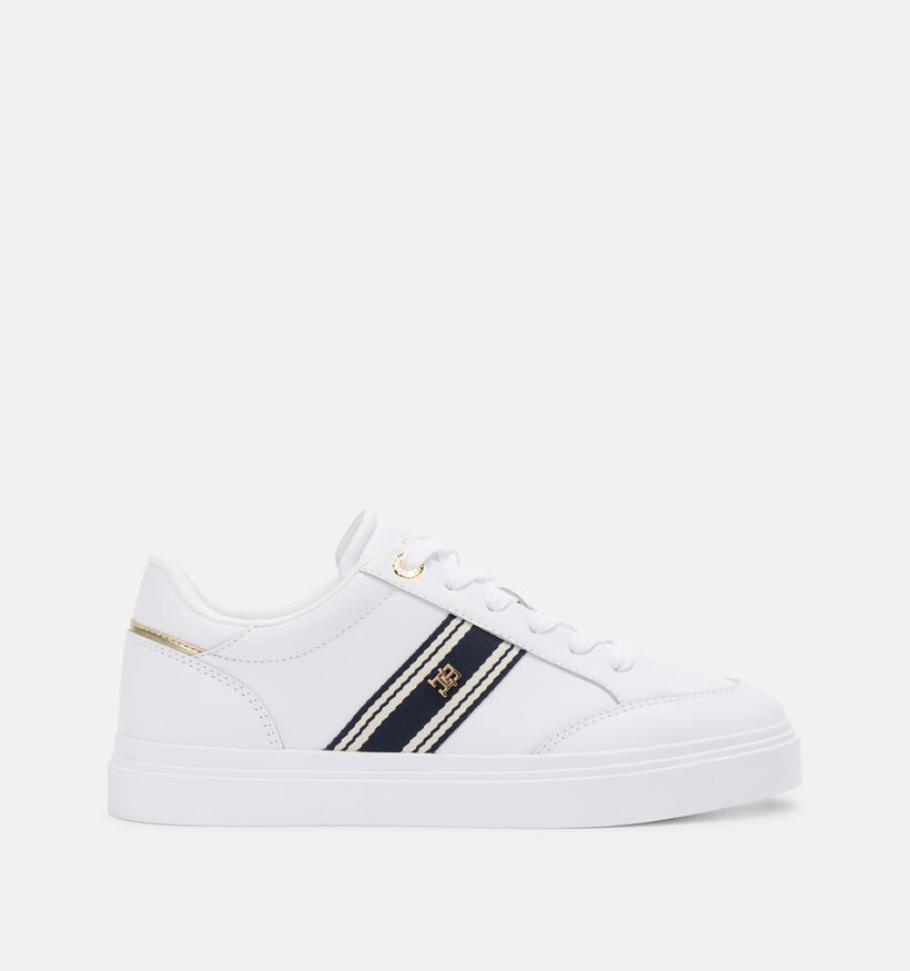 Tommy Hilfiger Chic Cupsole Webbing Witte Sneakers voor dames (368616) - geschikt voor steunzolen