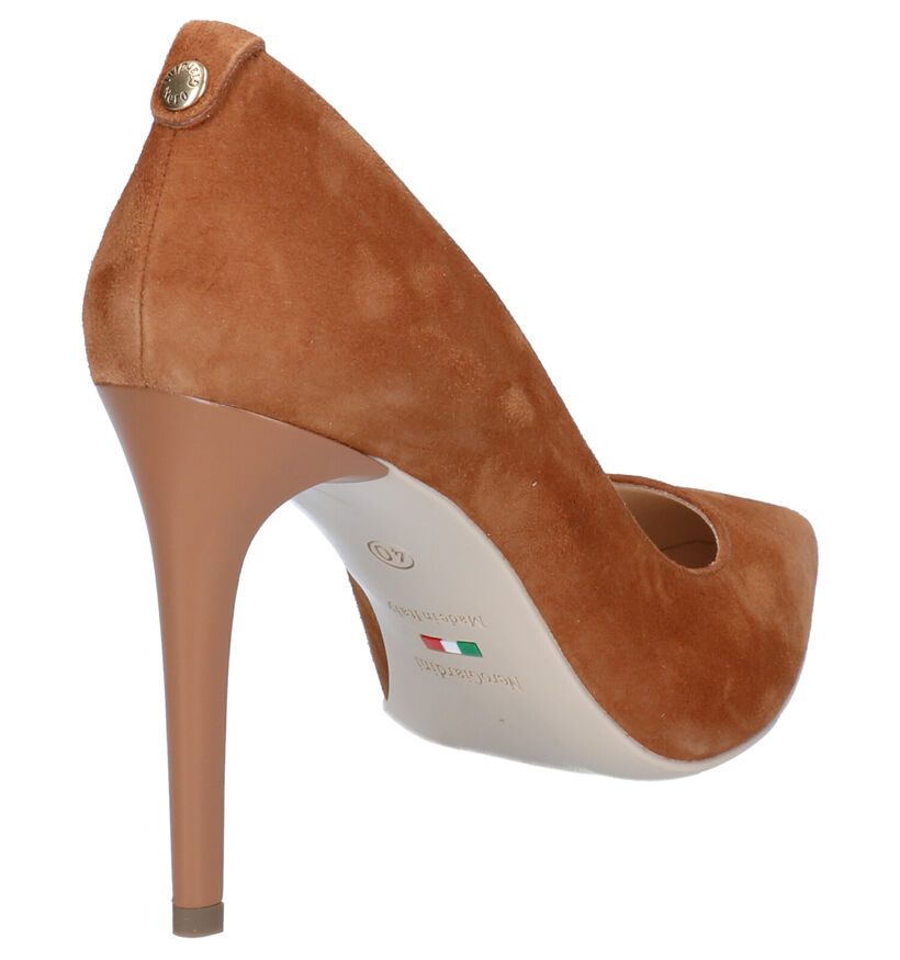 NeroGiardini Cognac Pumps in daim (270576)