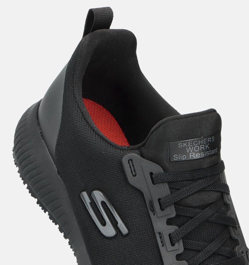 Skechers Work ISO Squad Relaxed Fit Zwarte Sneakers voor dames (347640)