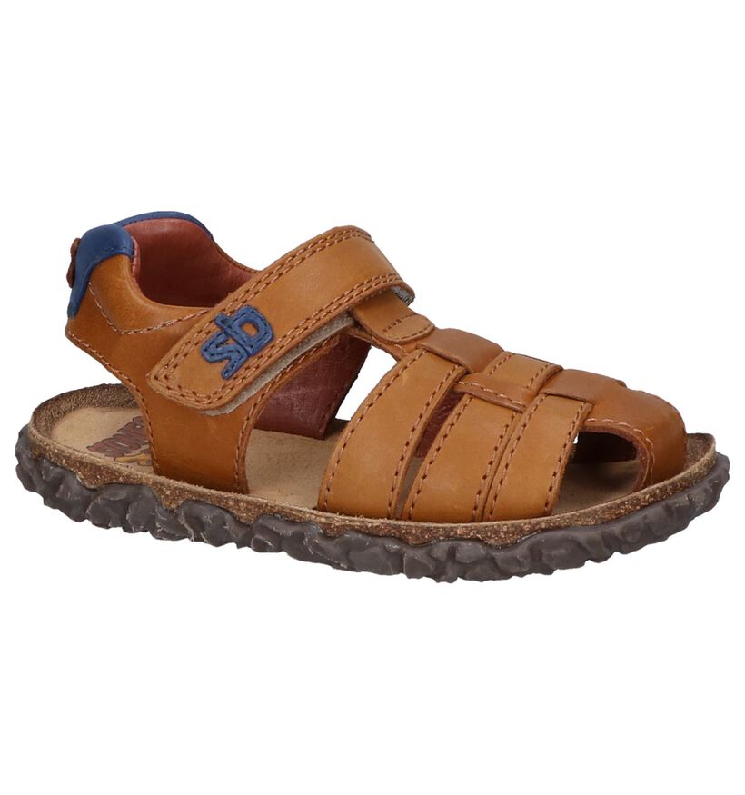 STONES and BONES Natan Blauwe Sandalen in leer (267296)