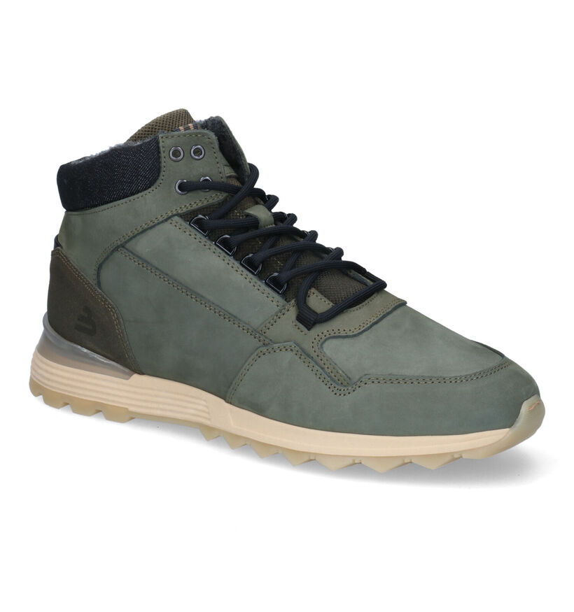 Bullboxer Chaussures hautes en Vert kaki pour hommes (313098) - pour semelles orthopédiques