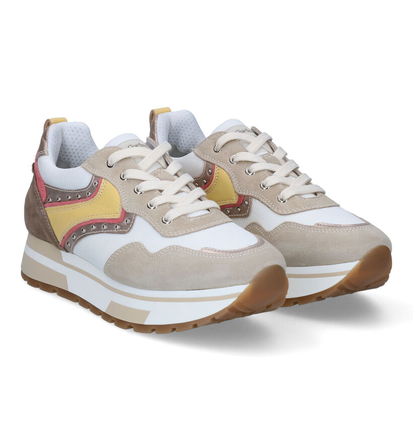 NeroGiardini Beige Sneakers voor dames (307498) - geschikt voor steunzolen