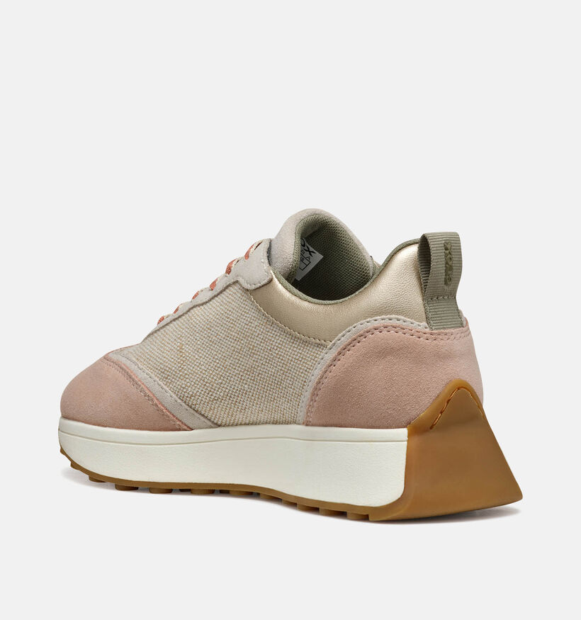 Geox Amabel Baskets en Rose pour femmes (351666) - pour semelles orthopédiques