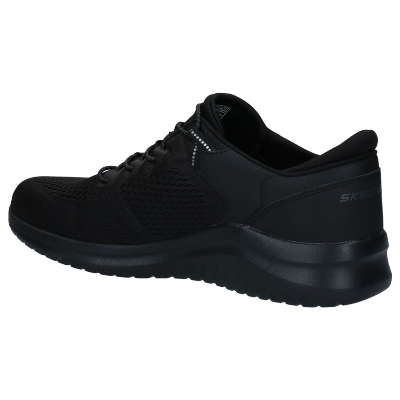 Skechers Ultra Flex Baskets en Noir en textile (293901)