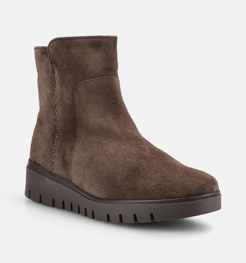 Gabor Comfort Donkerbruine Boots met rits voor dames (380056)