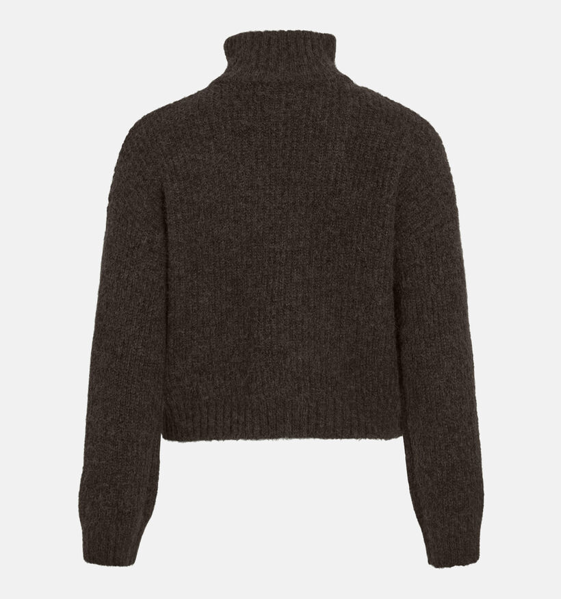 Vila Gleeba High Neck Bruine Trui Vila Gleeba High Neck Bruine Trui voor dames (364075)