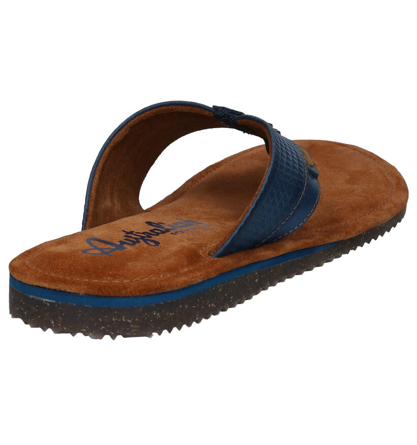 Australian Newport Tongs en Bleu en cuir (289190)