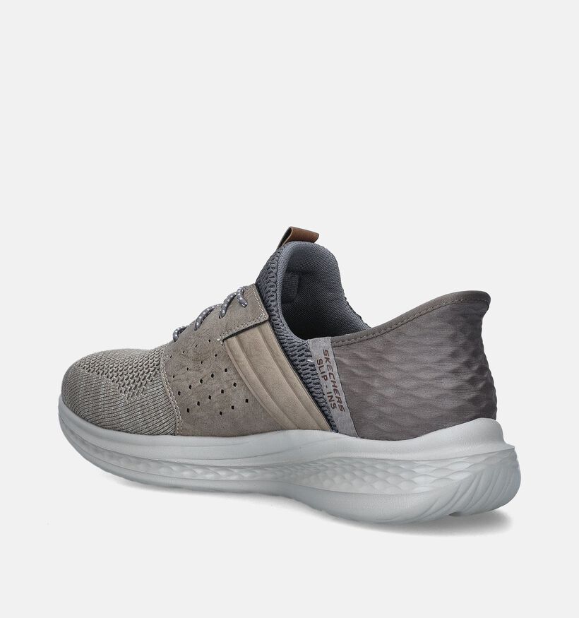 Skechers Slade Taupe Slip-ins voor heren (350327)