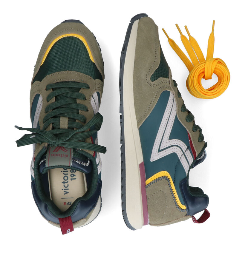 Victoria Leggera Baskets en Khaki pour hommes (315001) - pour semelles orthop&eacute;diques