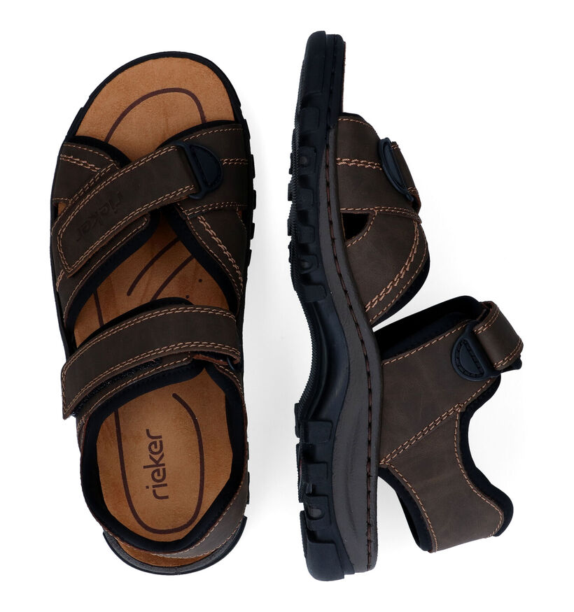 Rieker Bruine Sandalen in kunstleer (323563)