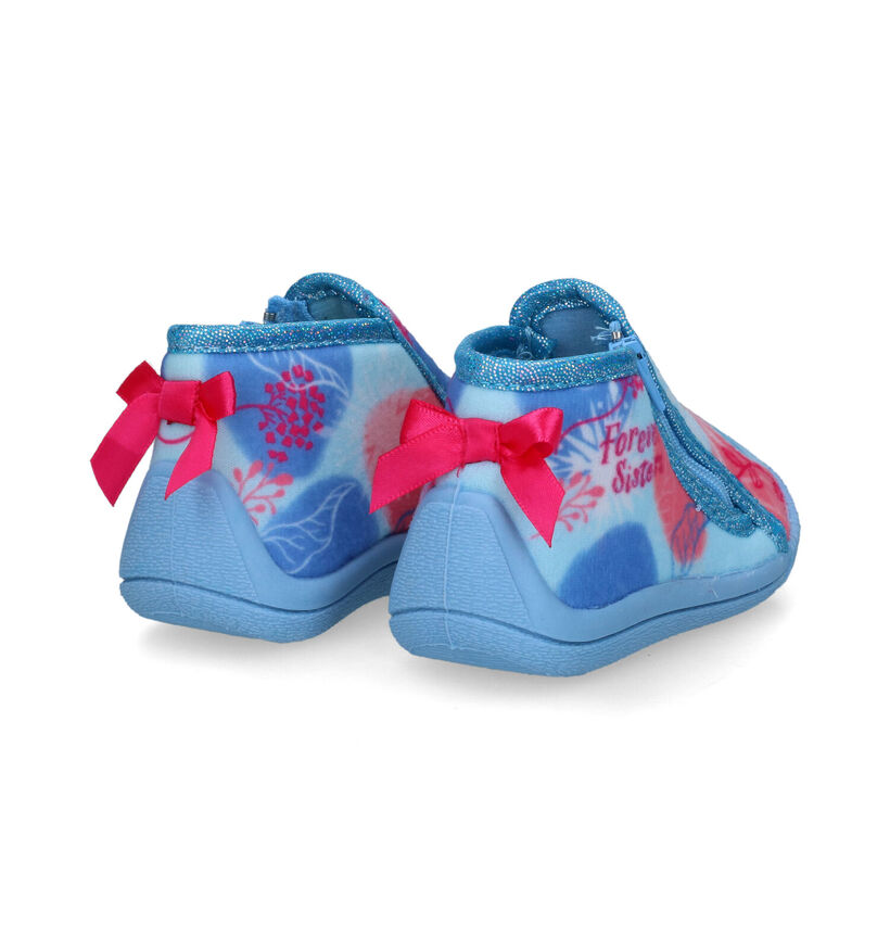 Frozen Pantoufles pour bébé en Bleu clair pour filles (325525)