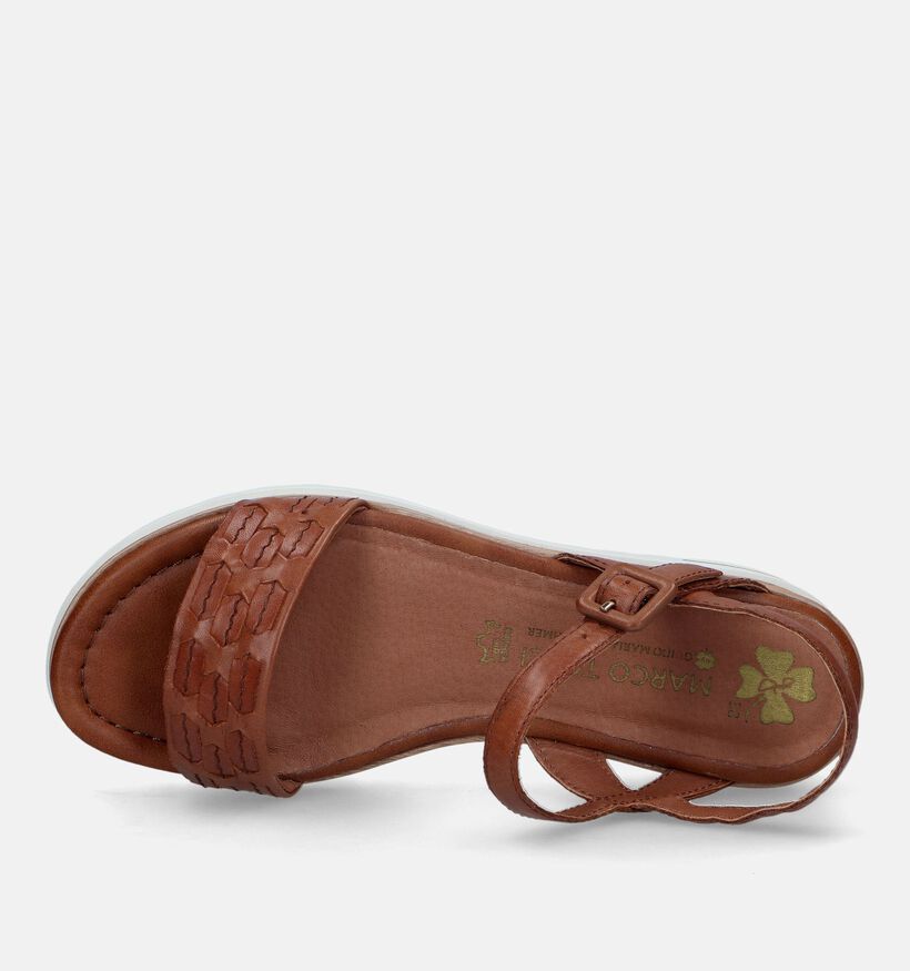 Marco Tozzi GM Kretschmer Cognac Sandalen met sleehak voor dames (335304)