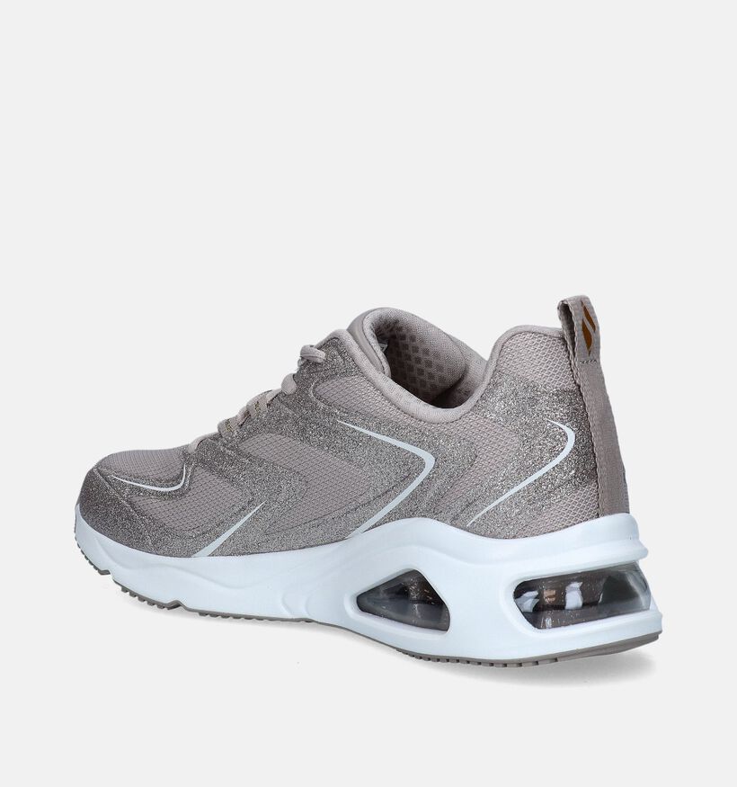 Skechers Tres-Air Uno Glit-Airy Baskets en Beige pour femmes (345116)