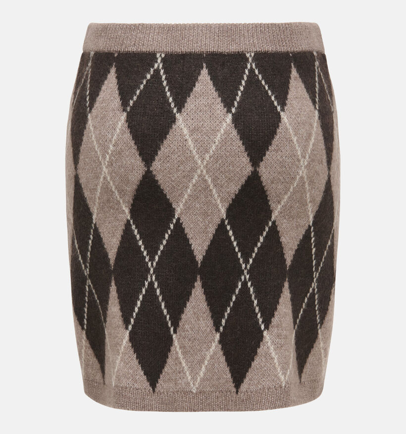 JDY Bianka Bruine Geruite Rok voor dames (379359)