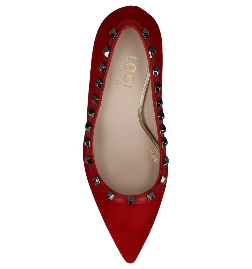 Lodi Escarpins classique en Rouge en daim (232101)
