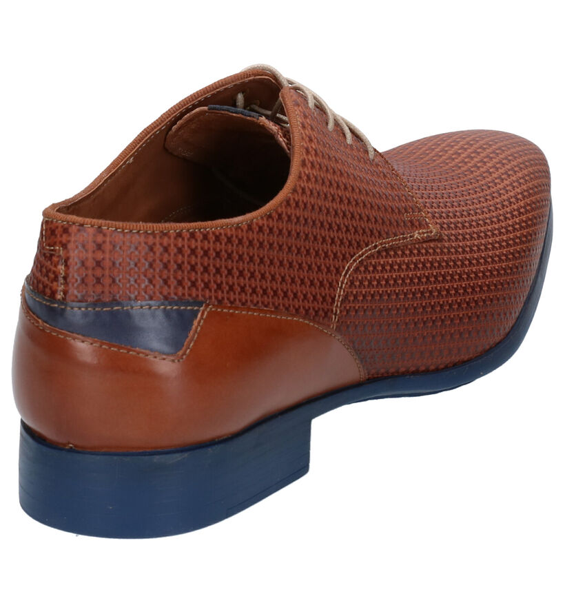 Ambiorix Duomo Cognac Geklede Veterschoenen in leer (274881)