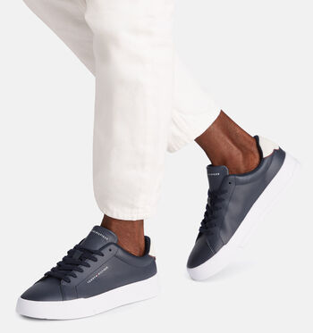 Tommy Hilfiger Chaussures plates Blanc/Bleu