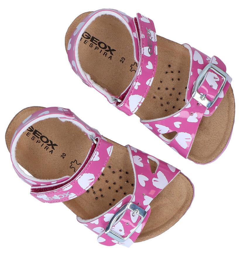 Geox Chalki Sandales en Rose en simili cuir (286953)