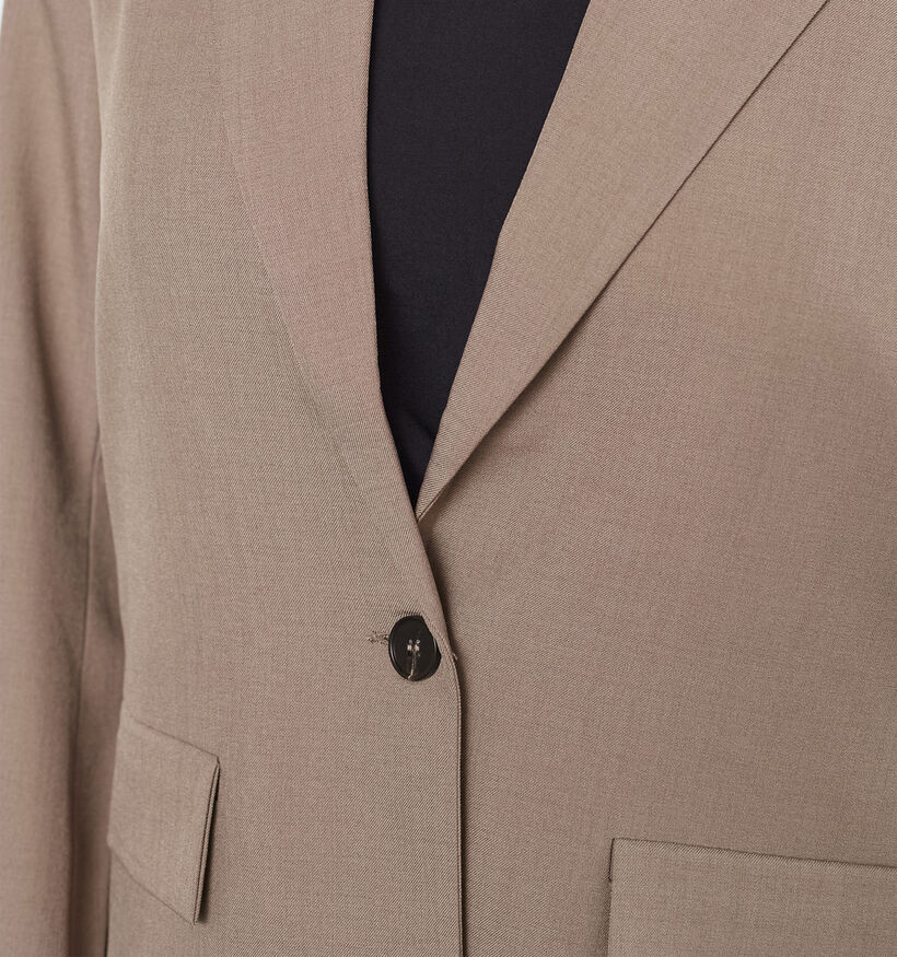 Sisters Point Viksa Blazer en Beige fonc&eacute; pour femmes (384433)