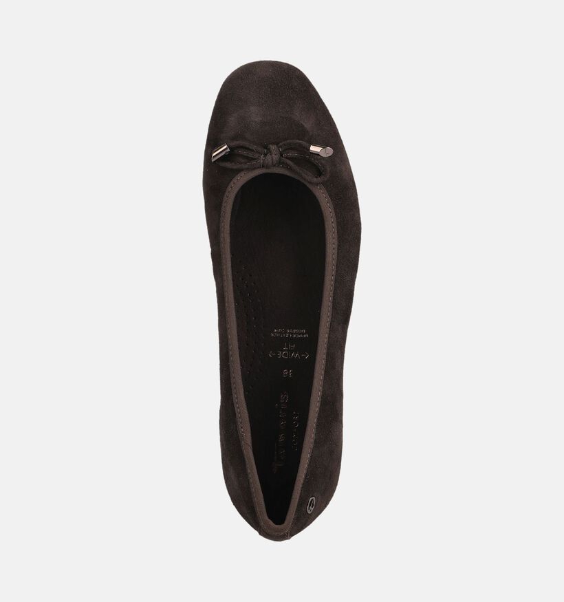 Tamaris Comfort Chaussures plates en Brun fonc&eacute; pour femmes (376297) - pour semelles orthop&eacute;diques