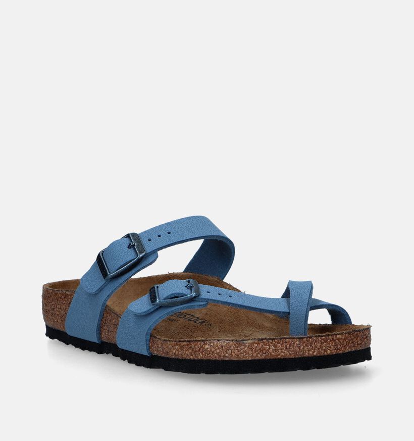 Birkenstock Mayari Tongs en Bleu pour filles, garçons (338084)