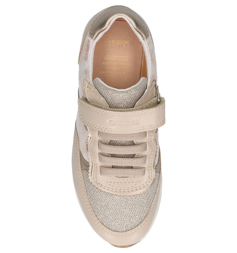 Beige Lage Sneakers Geox in leer (237954)