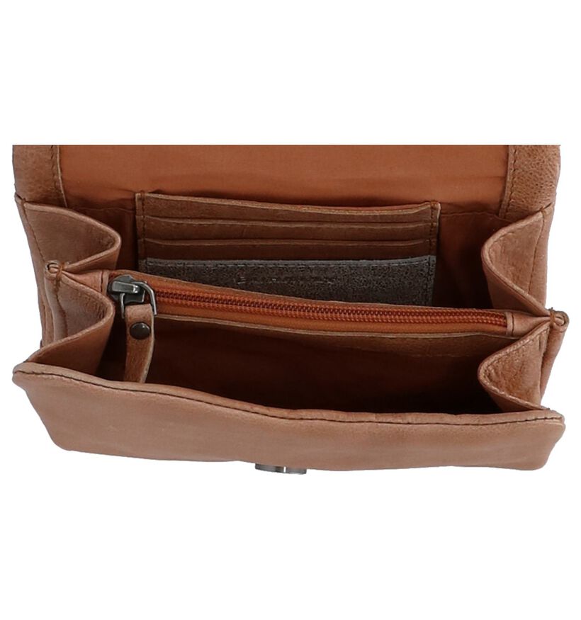 Rode Crossbodytas Burkely Daisy in leer (249374)