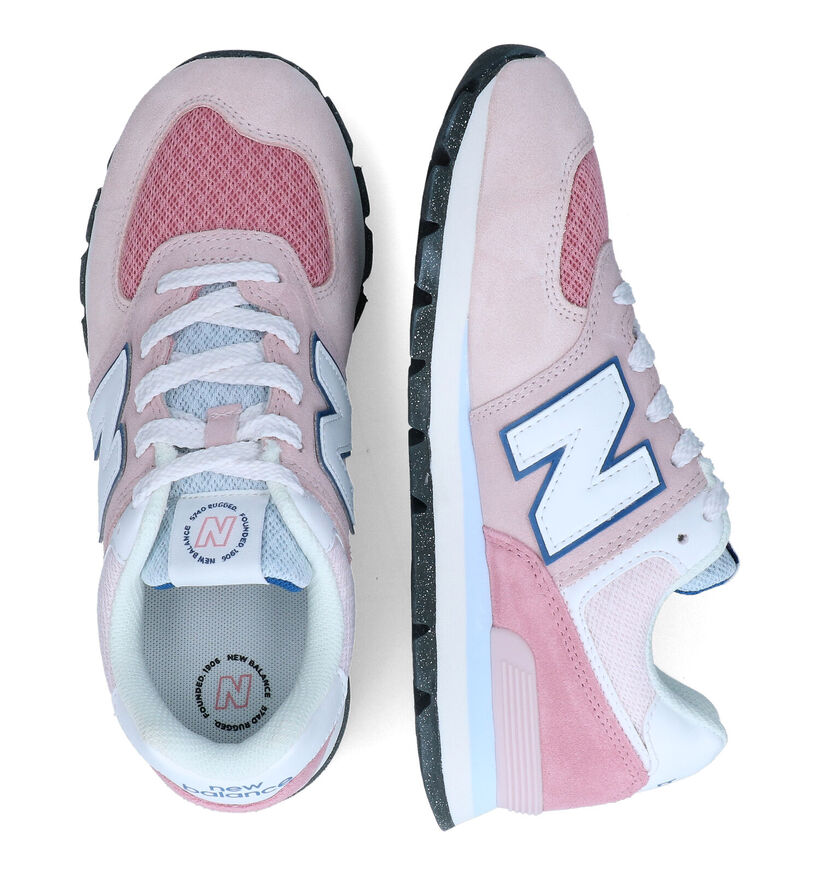 New Balance GC574 Baskets en Bleu pour filles (301696) - pour semelles orthopédiques