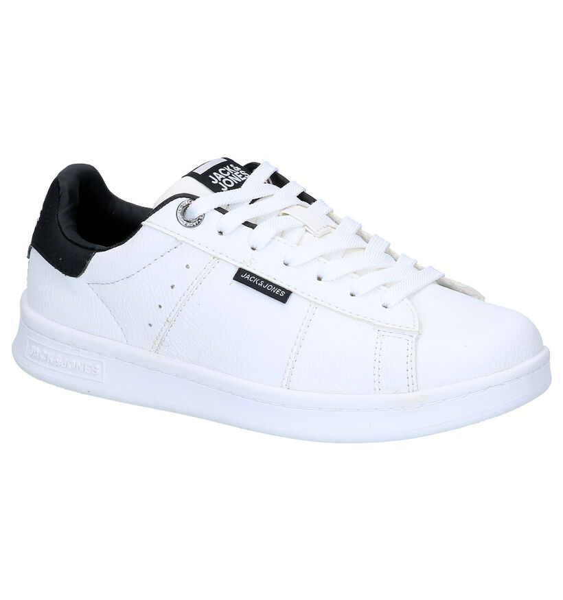 Jack & Jones JR Banna Pu Witte Sneakers in kunstleer (279190)