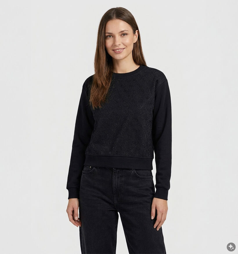 Guess Jet Black Zwarte Sweater voor dames (381043)