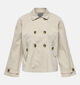 ONLY Carmakoma April Beige Korte Trenchcoat voor dames (351419)