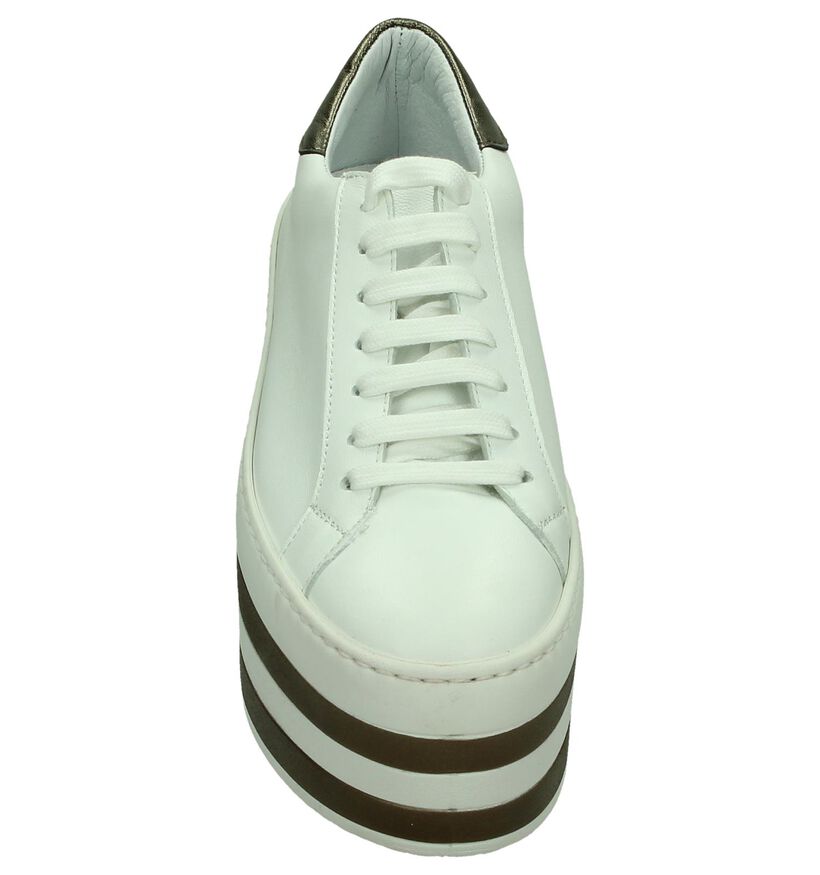 Wit/Bronzen Sneaker met Plateauzool Marc Ellis, , pdp