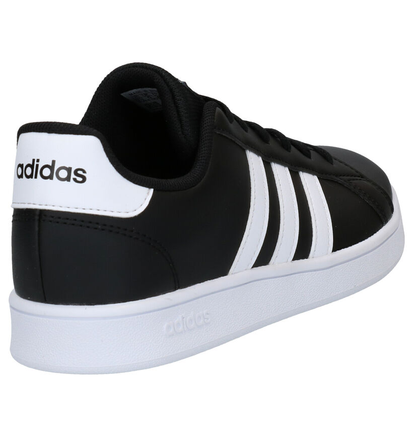 adidas Grand Court K Baskets en Blanc pour garçons (307966) - pour semelles orthopédiques