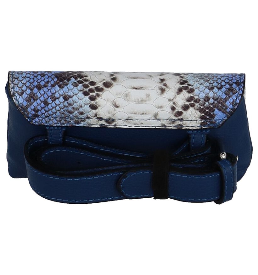 Blauwe Belt Bag Dolce C. Leather Snake, , pdp