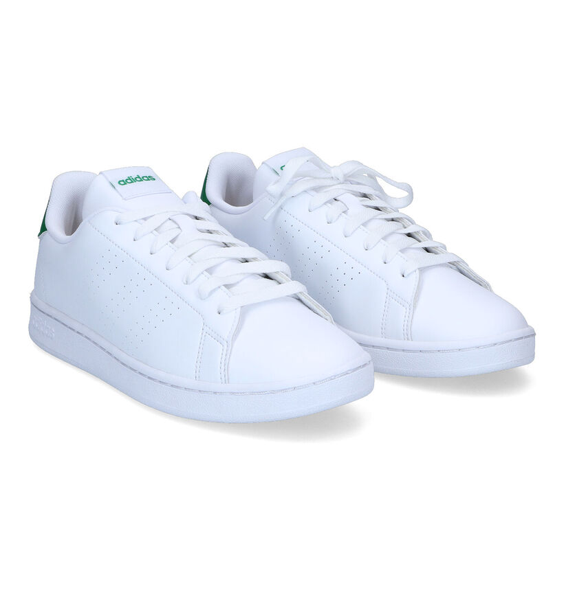 adidas Advantage Baskets en Blanc pour hommes (324921)