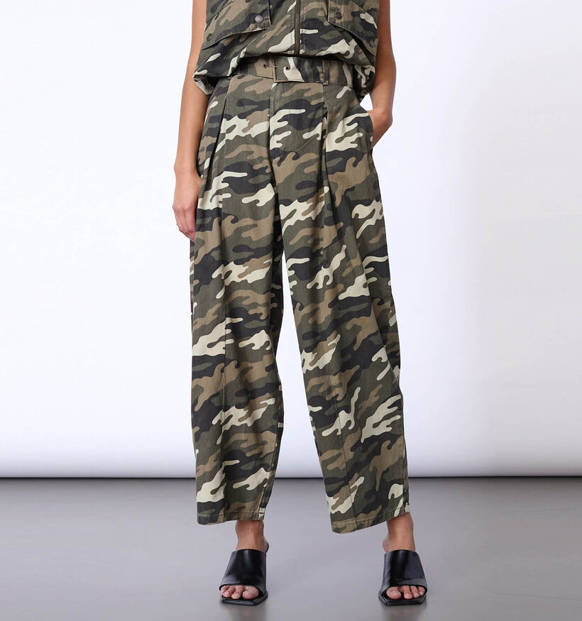 Sisters Point Gaki Pantalon classique en Vert pour femmes (384431)