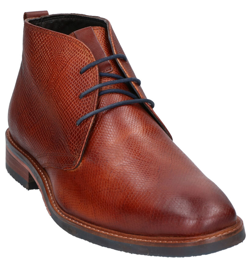 Chaos Chaussures hautes en Cognac en cuir (254862)