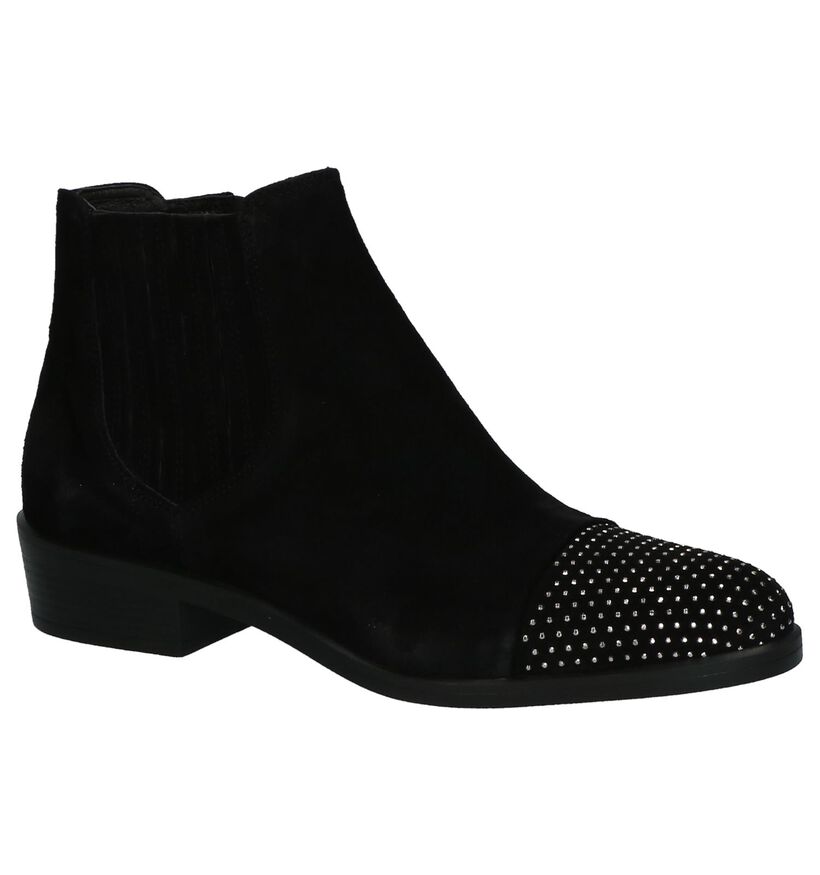 Geklede Boots Via Roma Zwart in daim (204358)