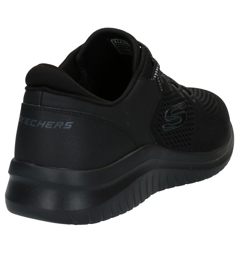 Skechers Ultra Flex Baskets en Noir en textile (293901)