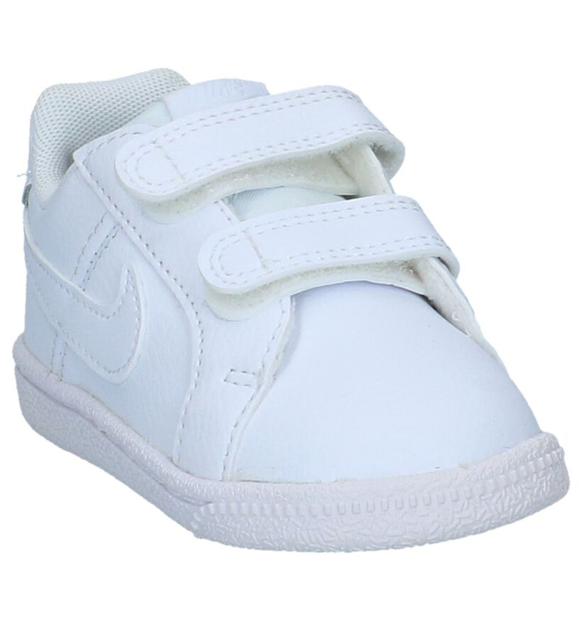 Witte Babysneakers met Velcro Nike Court Royale in leer (233455)
