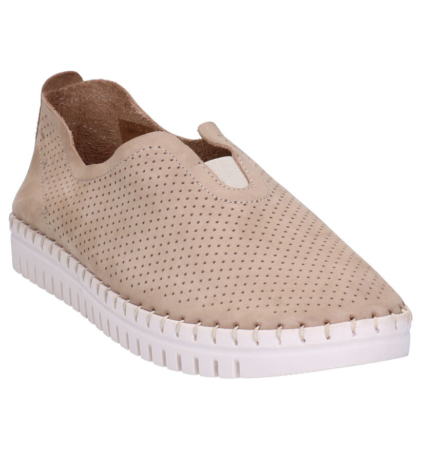 Tamaris Chaussures slip-on en Bleu foncé en nubuck (277351)