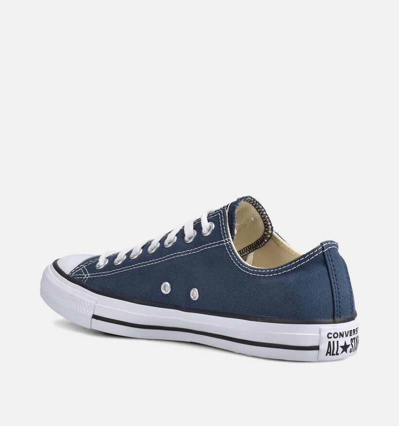 Converse Chuck Taylor As Ox Chaussures &agrave; lacets en Bleu fonc&eacute; pour hommes (368339) - pour semelles orthop&eacute;diques