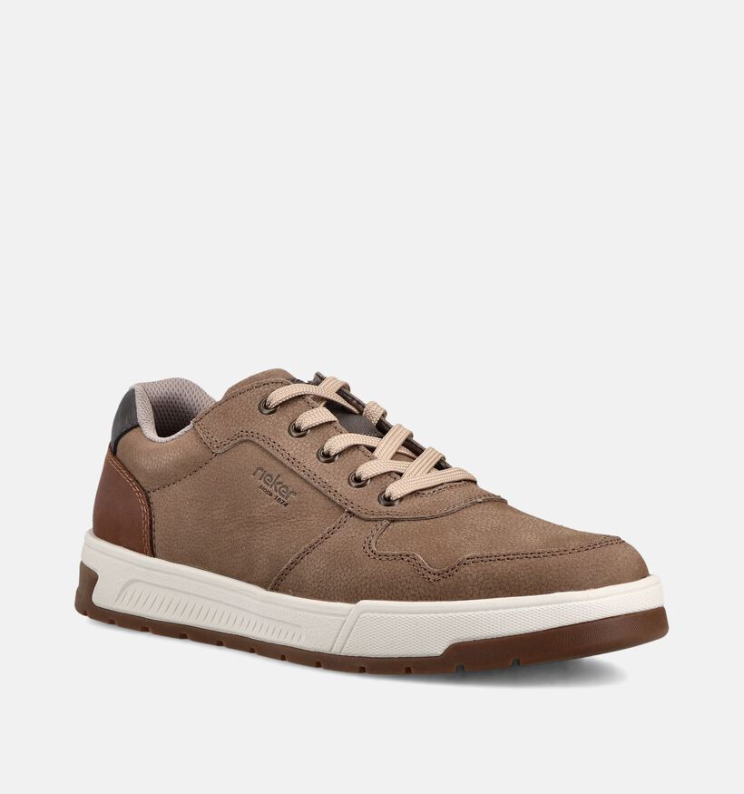Rieker Baskets basses en Marron pour hommes (367584) - pour semelles orthop&eacute;diques