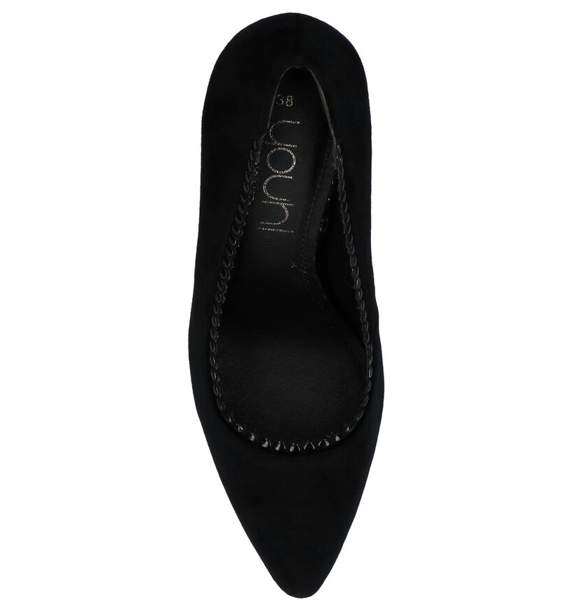 Zwarte Velours Pumps Youh! in velours (226303)