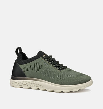 Geox Respira Sneakers Taupe/Groen